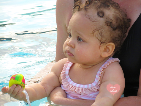 summer time fun, swimming with your baby