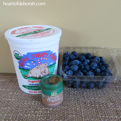 Frozen yogurt blueberries recipe