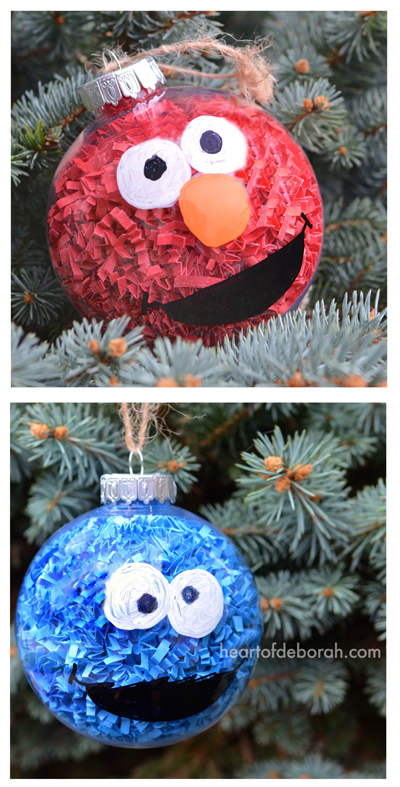 BRILLIANT DIY Sesame Street Christmas Ornaments for Kids 